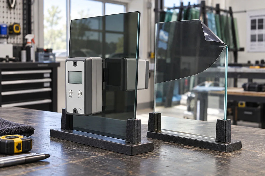 Factory Privacy Glass vs Aftermarket Tint: What a Tint Meter Measures