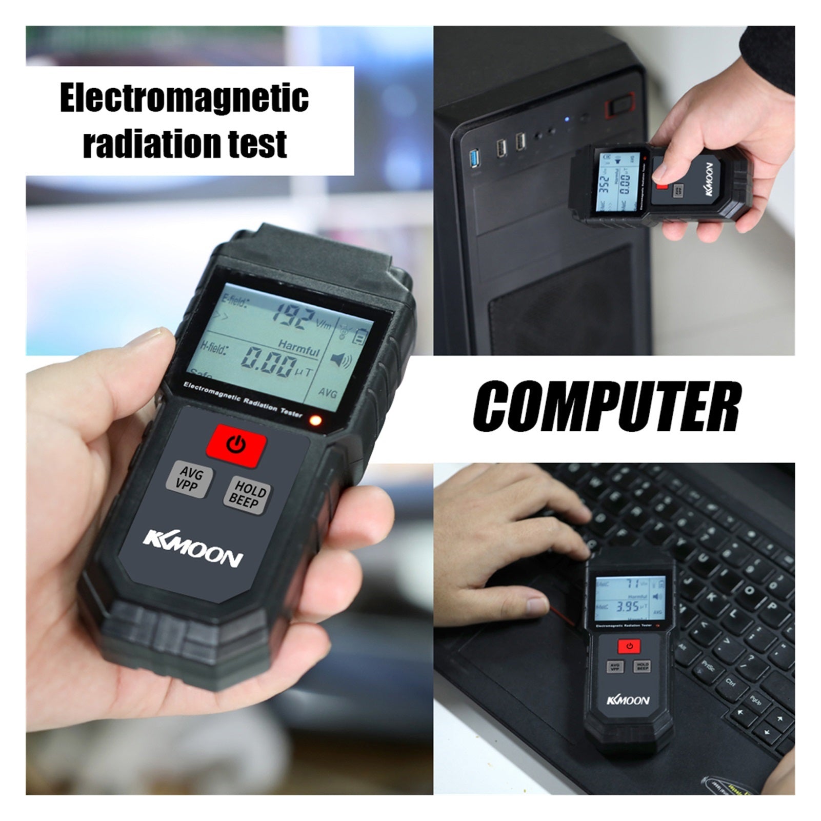 Handheld Digital LCD EMF Meter Electromagnetic Rad