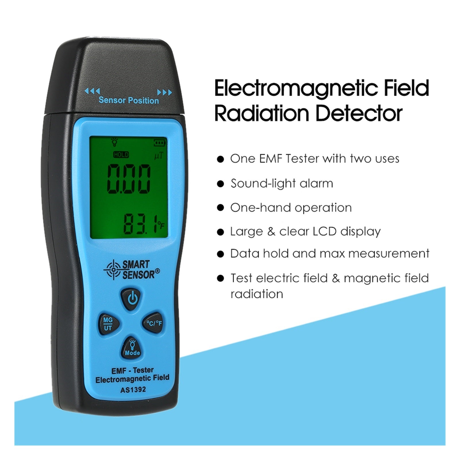 Handheld Mini Digital LCD EMF Tester Electromagnet
