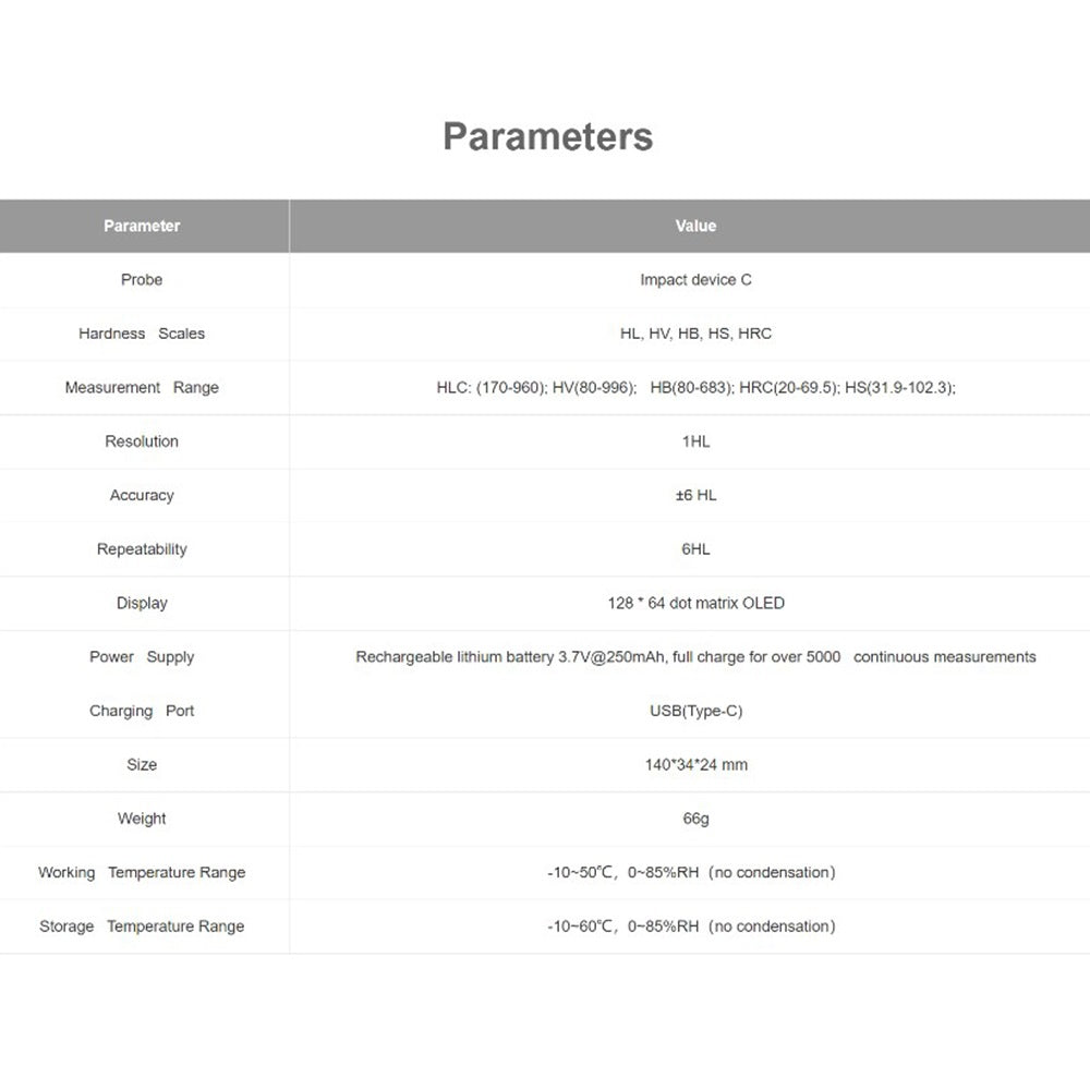 Universal Precise Leeb Hardness Tester Sclerometer
