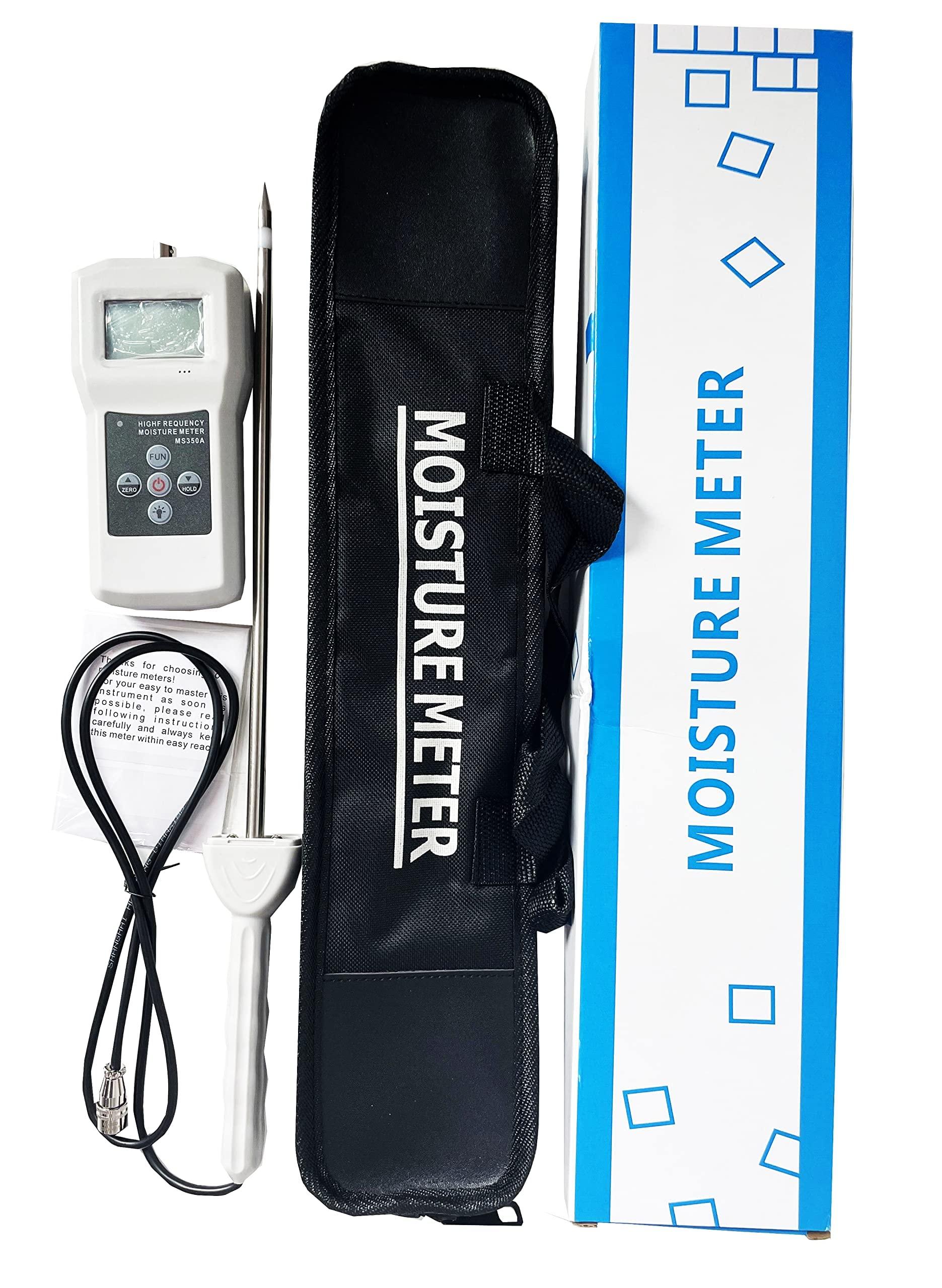 Digital High Frequency Moisture Meter MS350A Pellet Chemical Powder Moisture Detector - goyoke