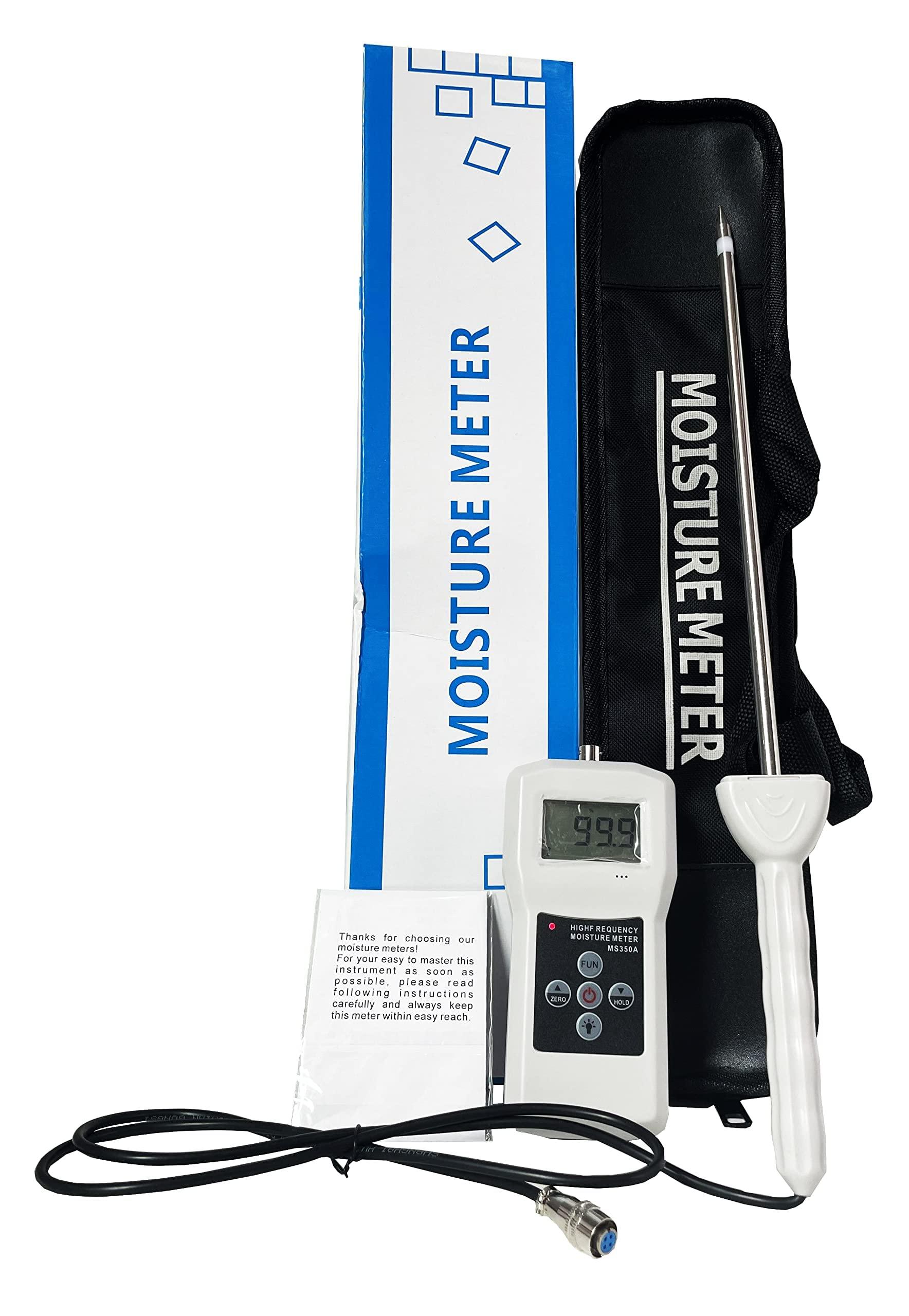 Digital High Frequency Moisture Meter MS350A Pellet Chemical Powder Moisture Detector - goyoke