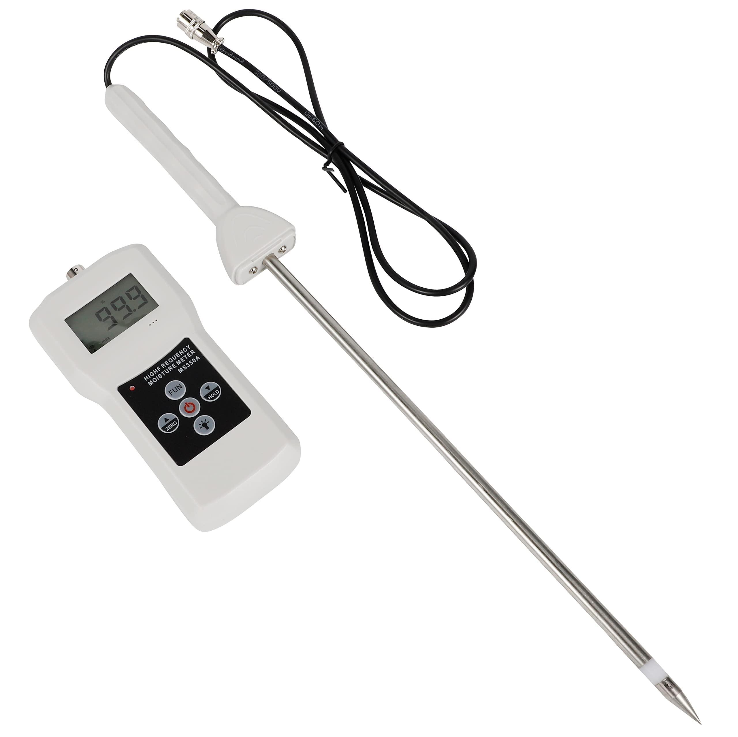Digital High Frequency Moisture Meter MS350A Pellet Chemical Powder Moisture Detector - goyoke