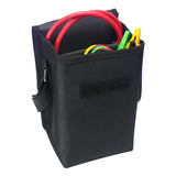 Complete kit of the ETCR7350 including the meter, four test wires, USB cable, and carrying case.
