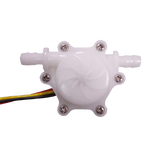 Diagram showing the precise dimensions of the digital water flow meter