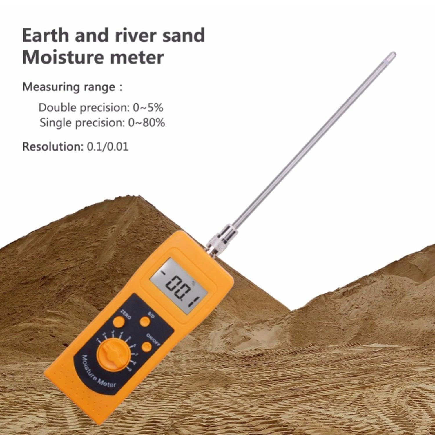 Portable High Frequency Soil Sand Moisture Meter DM300L Tester Humidity 0%-80% - goyoke