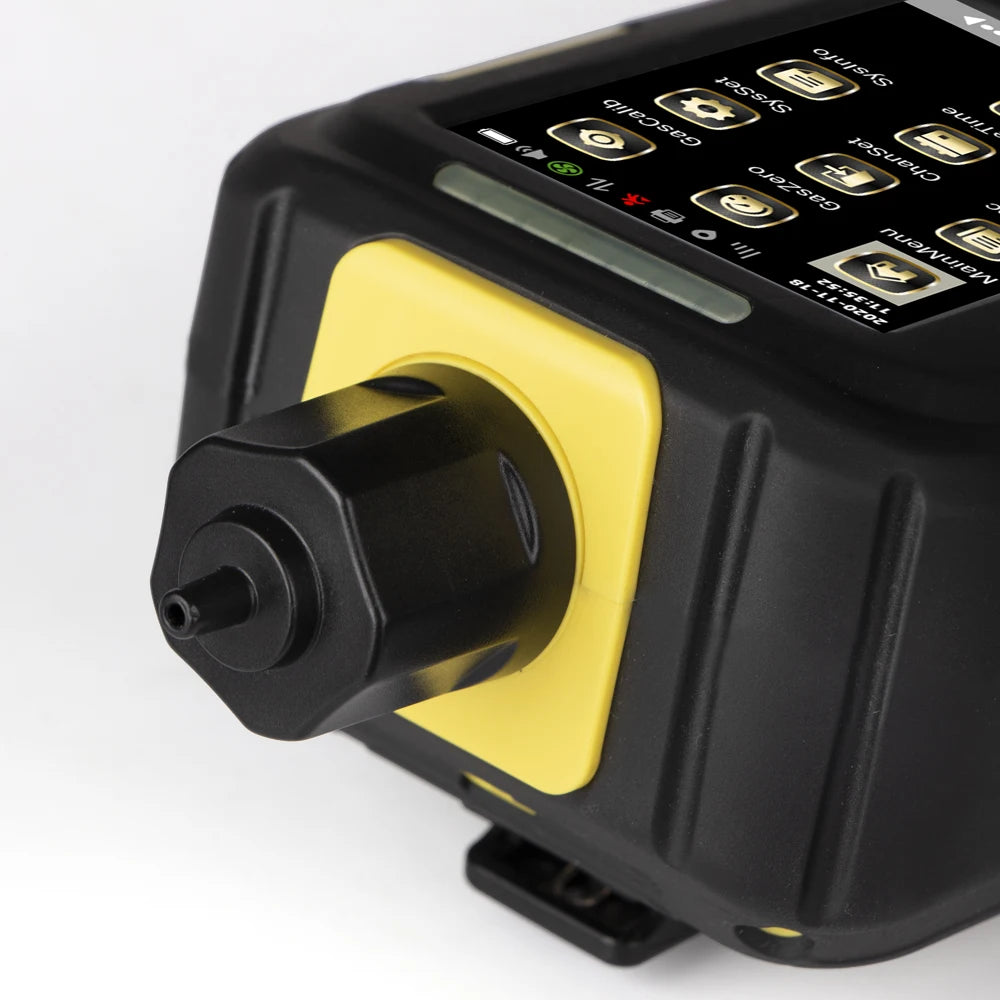 Fortschrittlicher tragbarer Mehrgasdetektor mit eingebauter Pumpe misst CO, NO2, O2, SO2