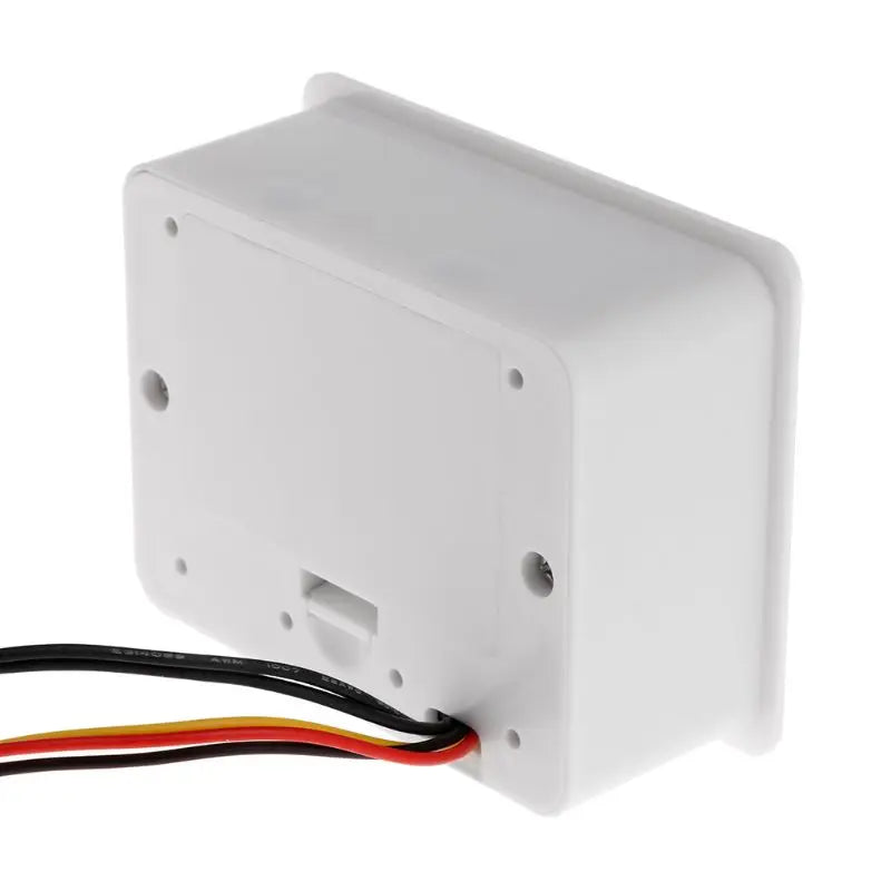 Rear view of the digital flow meter