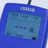 A diagram illustrating the 360-degree measurement capability of the LS251D hardness tester.