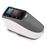 Front view of the YD5010 Grating Spectrophotometer, showing its large color screen and measurement lens.