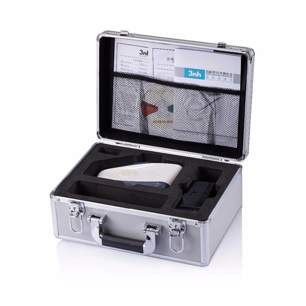 The complete kit of the YS3060 spectrophotometer, including accessories like the calibration cavity and power adapter.