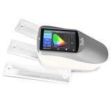Side profile of the YS4580 Spectrophotometer, highlighting its ergonomic design and grip.