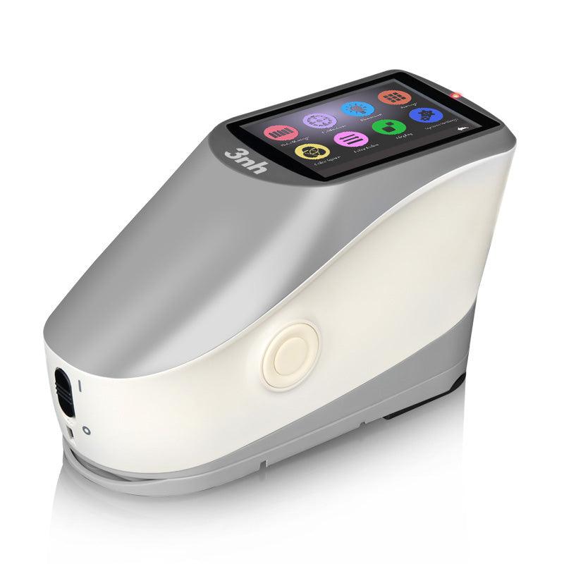 Front view of the YS4580 Grating Spectrophotometer, showing the display and measurement aperture.