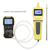 The BH-4A multi-gas detector with the optional pump attached and ready for use.