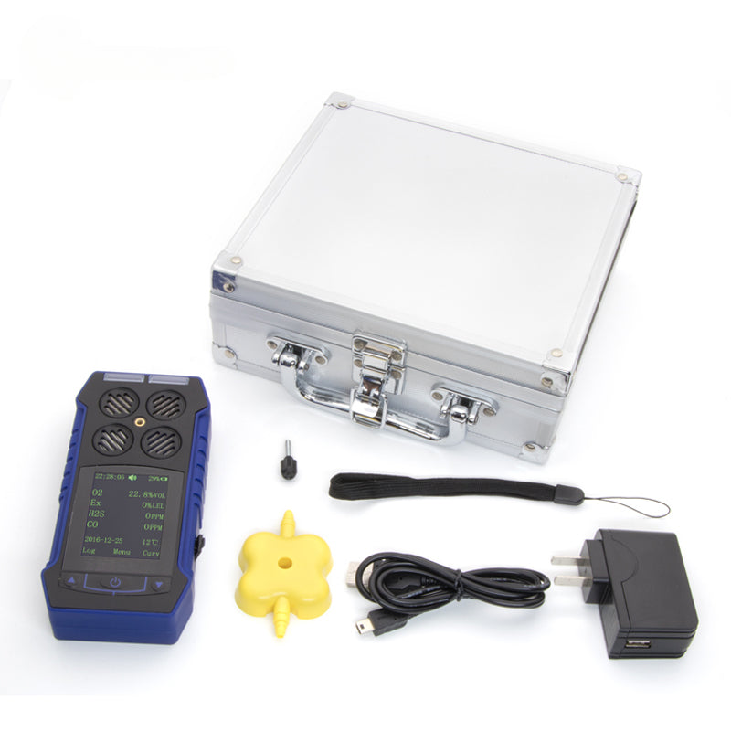 Portable Multi-Gas Detector O3, SO2, NO2, CO2 - 4 Gas Monitor BH-4S