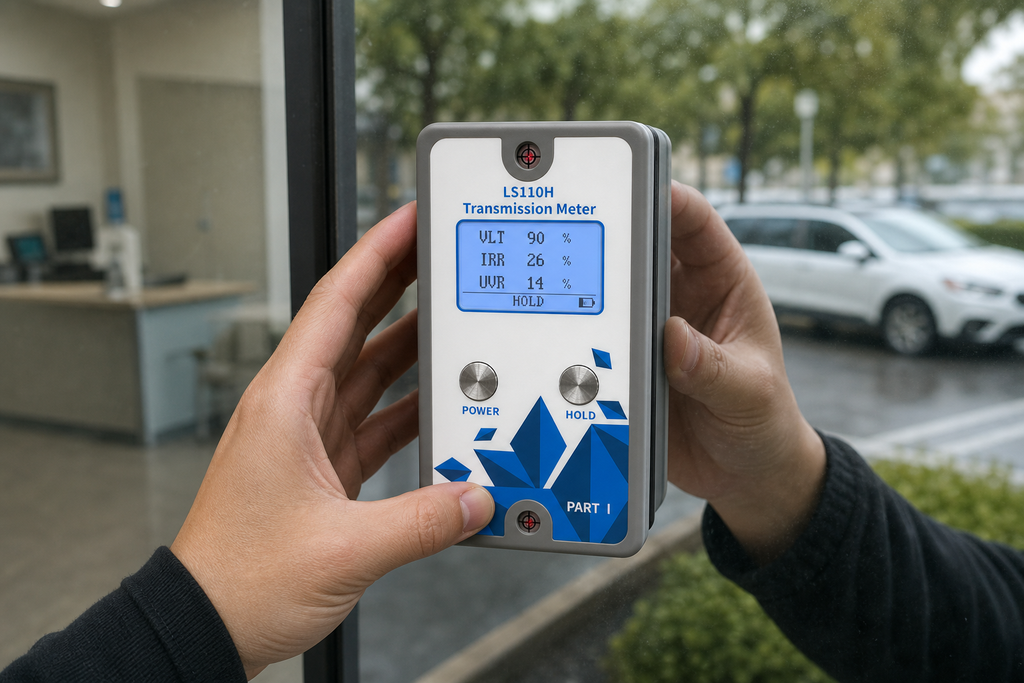 Architectural Glass VLT Testing: Window Film, Installed Glass, and Quality Control