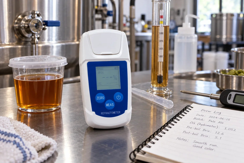 Beer Brewing Refractometer Guide: Wort Brix, Gravity, and Fermentation Limits