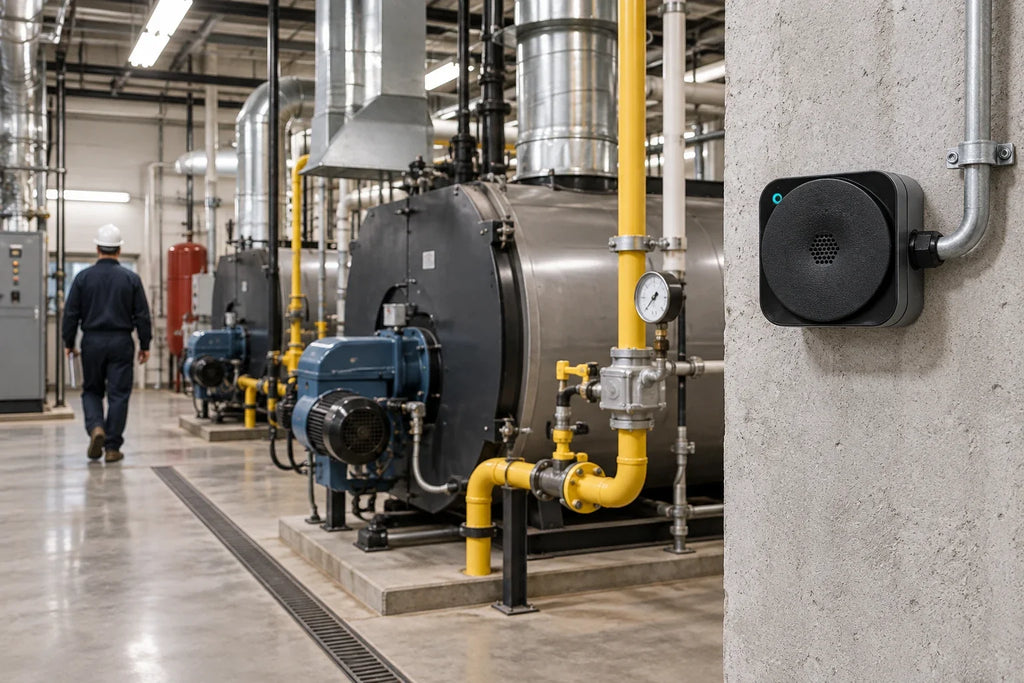 Boiler-Room Gas Detection: Combustible Gas, CO, and Oxygen