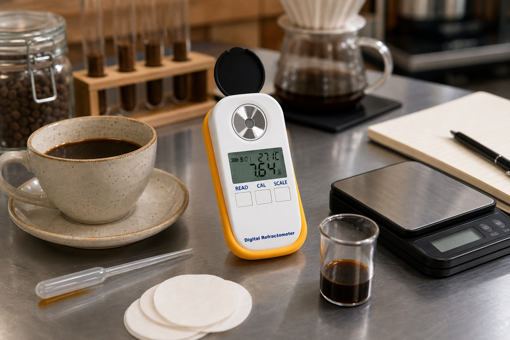 Coffee Refractometer Guide: TDS, Brix, Extraction Yield, and Repeatable Sampling
