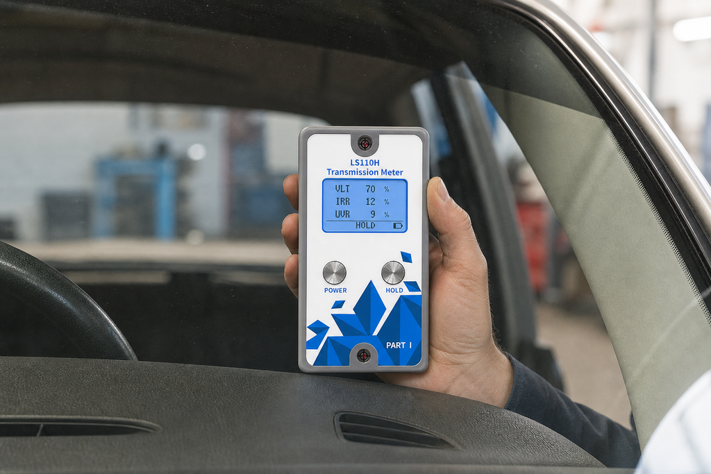 How to Measure Windshield VLT: Curved Glass, Laminated Glass, and Repeatable Placement