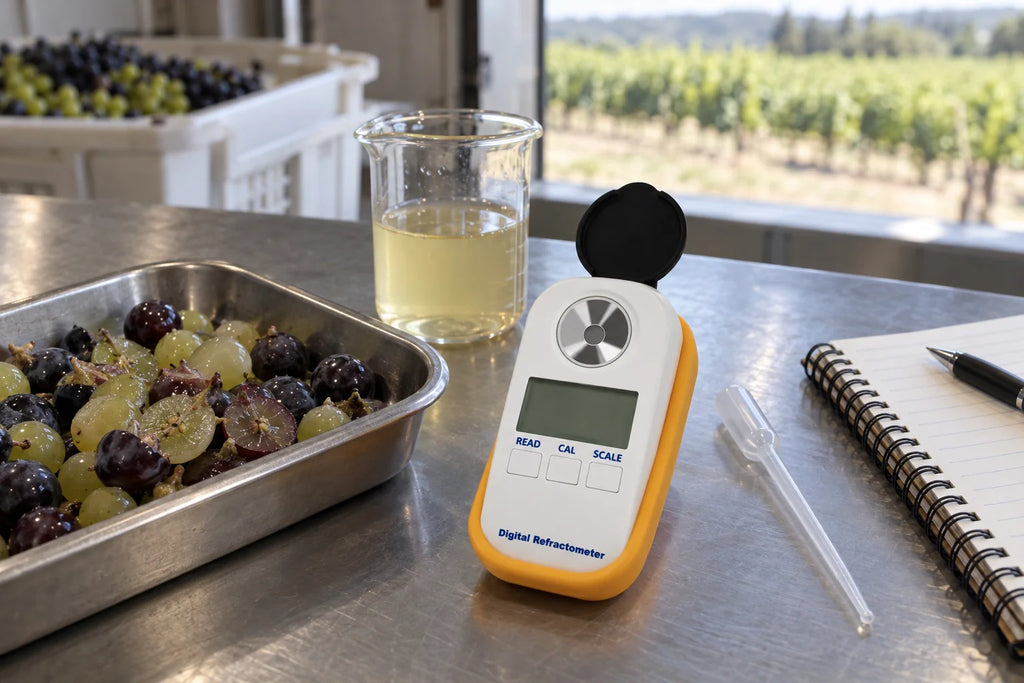 Wine and Grape Refractometer Guide: Brix, Sampling, and Limits