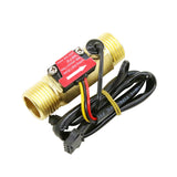 1/2" 3/4" Water Flow Sensor Switch With Temperatur