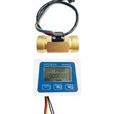 Digital Flow Meter Brass 2-45L/min  Flow Sensor wi