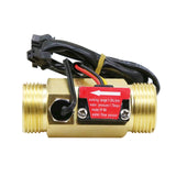 1/2" 3/4" Water Flow Sensor Switch With Temperatur