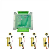 Pulse Frequency Collection and Processing Module for Hall Flow Sensors with Modbus RUT RS485 Protocol, 4 Inputs