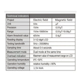 WT3121 Handheld Digital LCD EMF Meter Electromagne