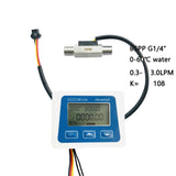 Portable Digital Flow Meter 0.3-3L/min Stainless S