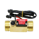 1/2" 3/4" Water Flow Sensor Switch With Temperatur