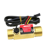 1/2" 3/4" Water Flow Sensor Switch With Temperatur