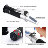 The complete honey brix refractometer kit, including the carrying case and accessories.