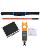 ETCR9100 High Voltage Clamp Meter full kit, including the detector, receiver, and insulation rod in a case.