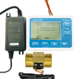 Digital Water Flow Meter with Fine Brass G1 3-50L/