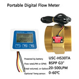 DN80 20-500L/min Digital Flow Meter 5V Flow Reader