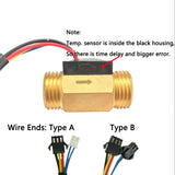 1-30L/min Digital Flow Meter 5V Flow Reader Hall E