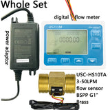 Digital Water Flow Meter with Fine Brass G1 3-50L/