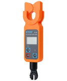 The wireless receiver for the ETCR9100 clamp meter, displaying the LCD screen and control buttons.